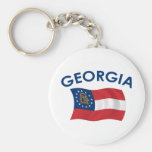 Georgia Flag Keychains
