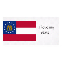 Georgia Flag Photo Greeting Card