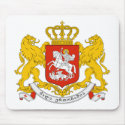 Georgia Official Coat Of Arms Heraldry Symbol mousepads