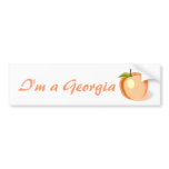 Georgia Peach bumper sticker bumper stickers