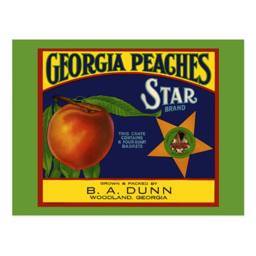 Georgia Peaches Postcards