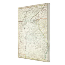 Georgia, pts of NC, SC, Tenn, Ala, Florida Stretched Canvas Prints