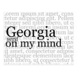 Georgia Serif On My Mind Post Card