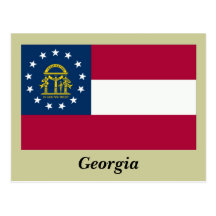Georgia State Flag Post Cards