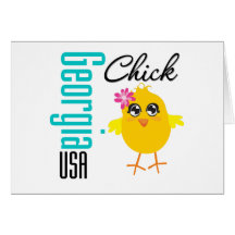 Georgia USA Chick Card