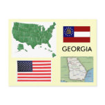 Georgia, USA postcards