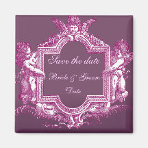 Georgiana (Plum) Save the Date Fridge Magnet