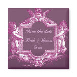 Georgiana (Plum) Save the Date Fridge Magnet