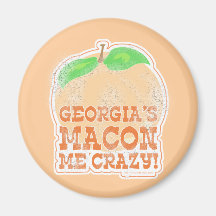 Georgia's Macon Me Crazy! Refrigerator Magnets