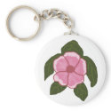 Geranium flower sea turtle key chain keychains