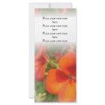Geranium garden Bookmark - Customise