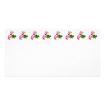 Geranium Profile Photo Greeting Card