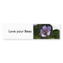 Geranium with Bee bumper stickers