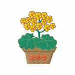Geraniums embroidered shirts
