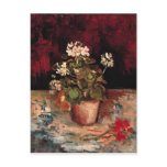 Geraniums in a Flowerpot, Vincent van Gogh postcards