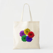 Gerber Daisy Tote Canvas Bags
