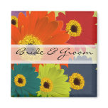 Gerber Daisy Wedding Stickers or Customise magnets