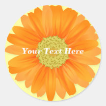 Gerbera Daisy Customisable Sticker
