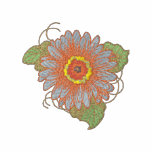 Gerbera Daisy embroidered shirts