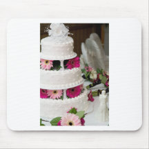 Gerbera Daisy Wedding Cake Mousepad