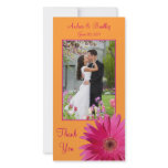 Gerbera Daisy Wedding Thank You Photocard