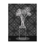 Gerbera in Vase Illustration Postcard