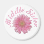 Gerbera Middle Sister Fridge Magnet