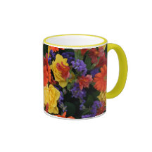 Gerbera Rose Bouquet Mugs