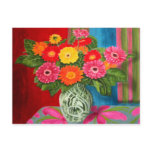 gerberas daisy Bouquet postcards