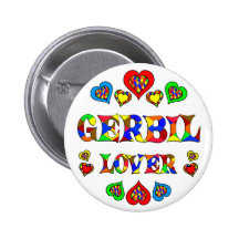 Gerbil Lover Pinback Button