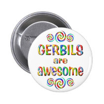 GERBILS ARE AWESOME buttons