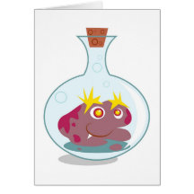 Germ in a Testube Greeting Cards