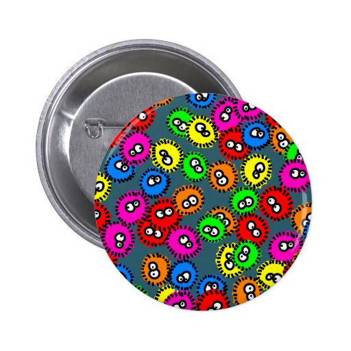 Germ Wallpaper Pinback Buttons