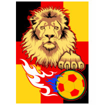 German African Soccer Lion Micro-Fiber t-shirts
