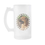 German Akita Frosted Beer Mug