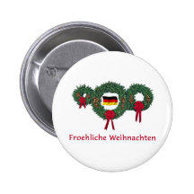 German Christmas 2 Buttons