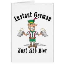 German Drinking Greeting Card