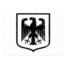 German Eagle - Deutschland coat of arms Post Card