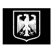 German Eagle - Deutschland coat of arms Post Card