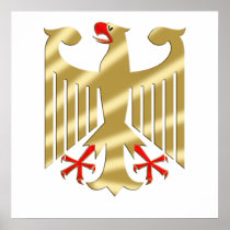 German Eagle shirts and Gifts Poster