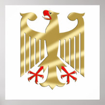 German Eagle shirts and Gifts Poster