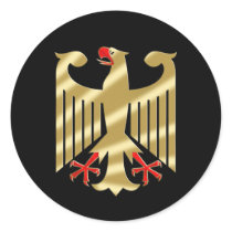 German Eagle shirts and Gifts Round Stickers