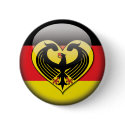 German Flag Love buttons