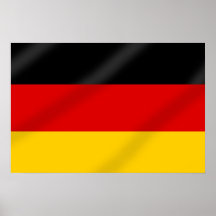 German Flag of Germany gifts Poster