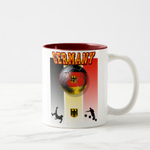 German flag of Germany soccer ball bicycle kick Coffee Mugs