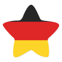German Flag Star Sticker