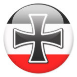 German Flag WWI stickers
