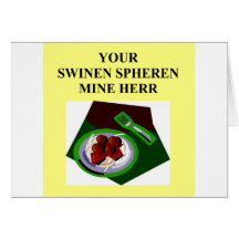 german food joke greeting cards