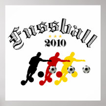 German Fussball 2010 football players gifts Print