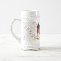 German Girl Silhouette Flag Mug